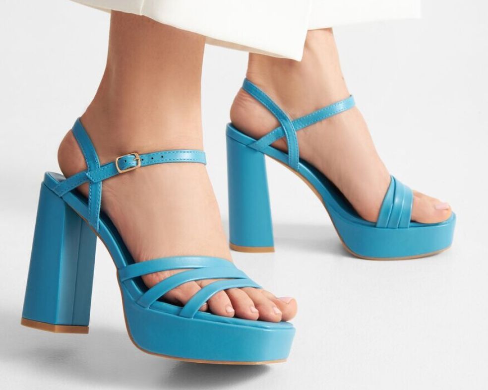 Modré sandále