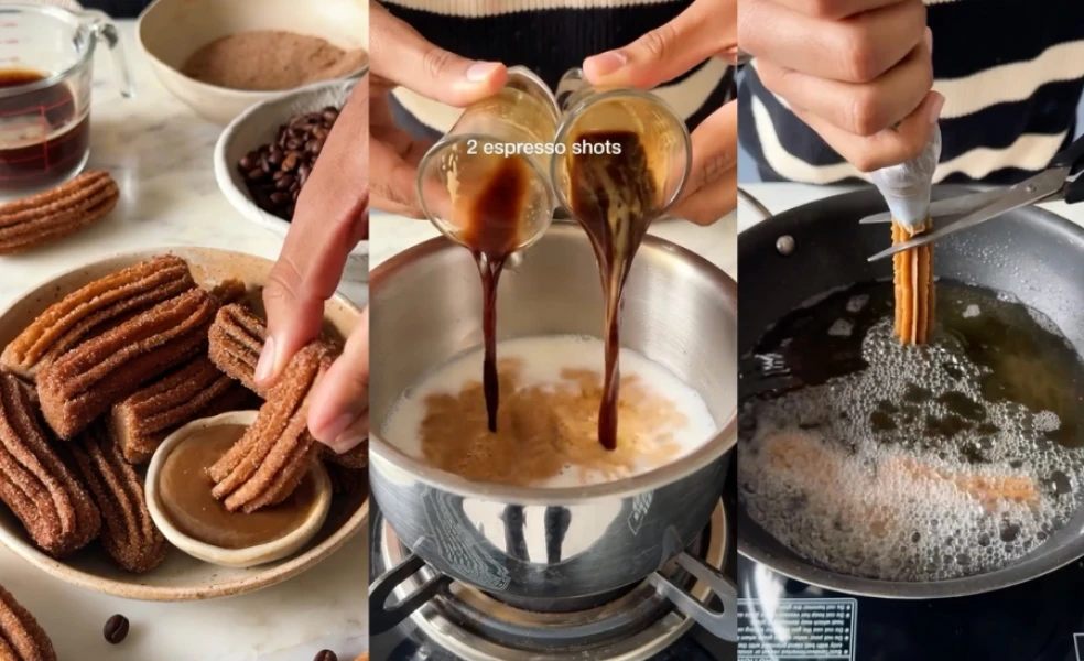 Recept na kávové churros