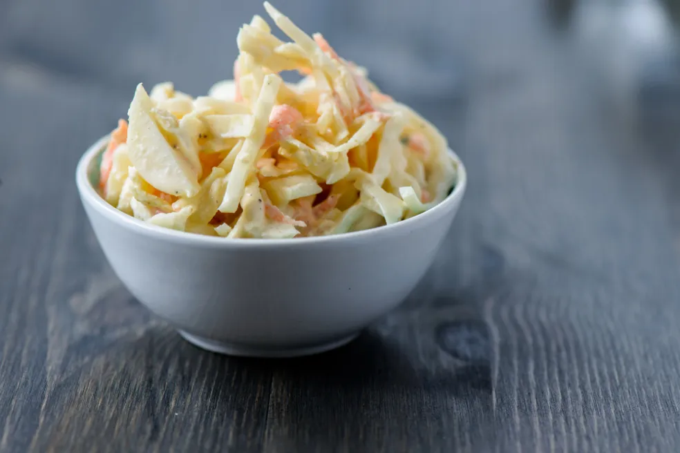 ingrediencie na šalát coleslaw