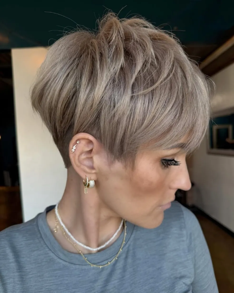 pixie strih pre jemné vlasy