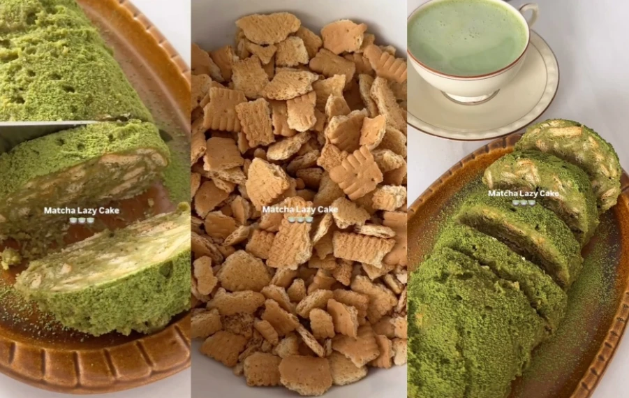 Recept na nepečený matcha koláč