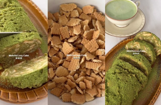 Rýchly nepečený koláč? Tento matcha dezert zo sušienok a bielej čokolády zaberie iba 15 minút!