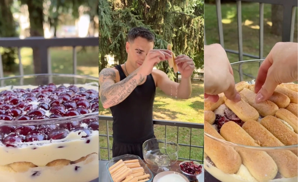 recept na čerešňové tiramisu