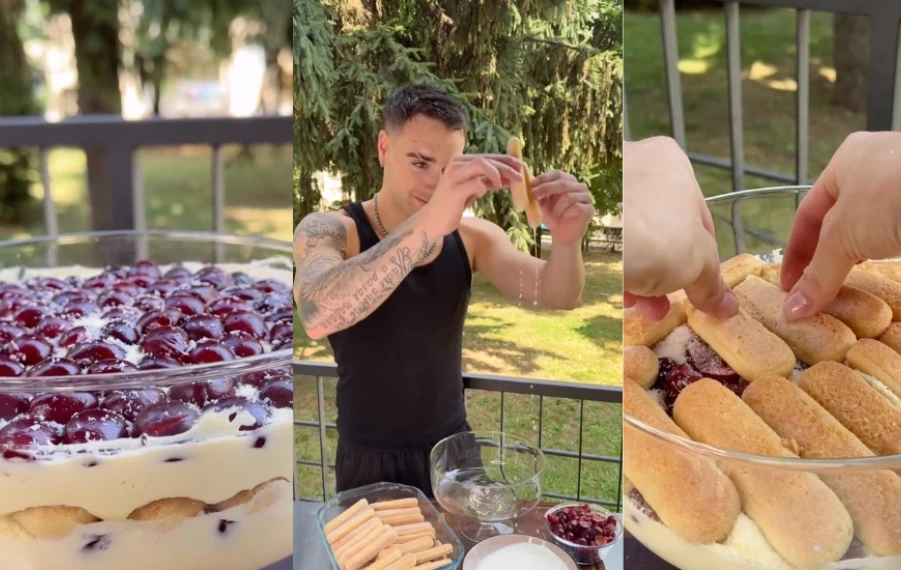recept na čerešňové tiramisu