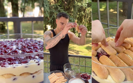 recept na čerešňové tiramisu