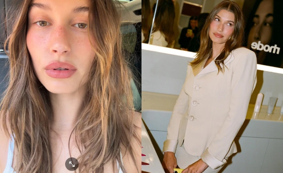 Hailey Bieber make-up