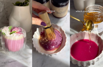 Ako si spríjemniť menštruáciu? Skús ružové dirty chai latte s kolagénom