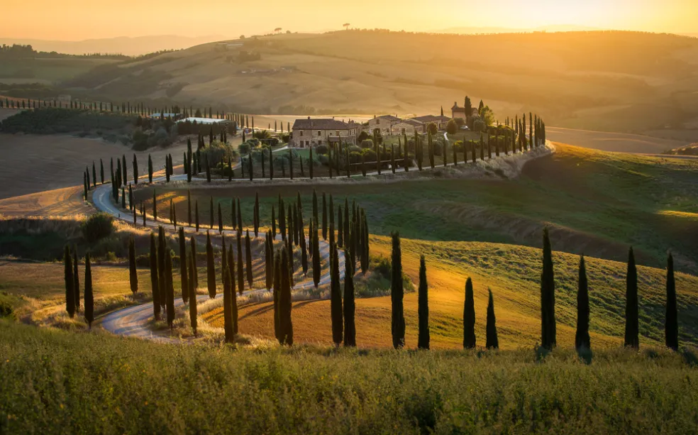 Toskánsko na jeseň