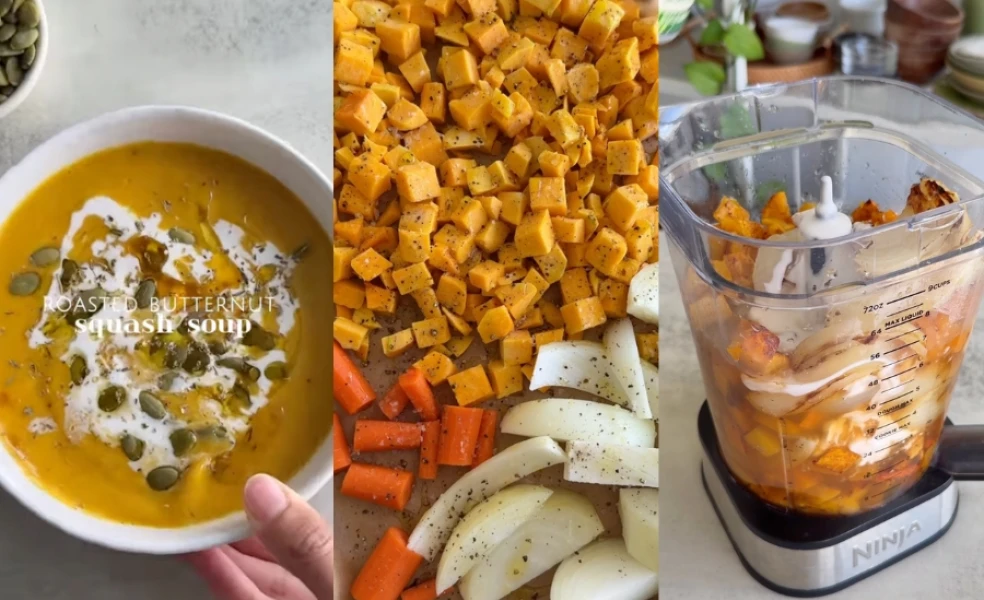 krémová tekvicová polievka