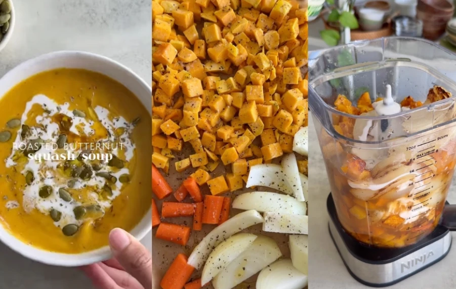 krémová tekvicová polievka