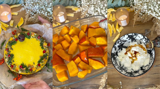 Krémový tekvicový cheesecake s exotickým nádychom manga