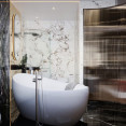 Obloženie, ktoré premení vašu kúpeľňu z utilitárneho priestoru na estetickú svätyňu