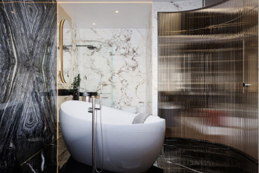 Obloženie, ktoré premení vašu kúpeľňu z utilitárneho priestoru na estetickú svätyňu