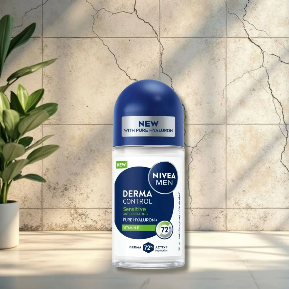 NIVEA MEN Kuličkového antiperspirantu Derma Control Senstitive
