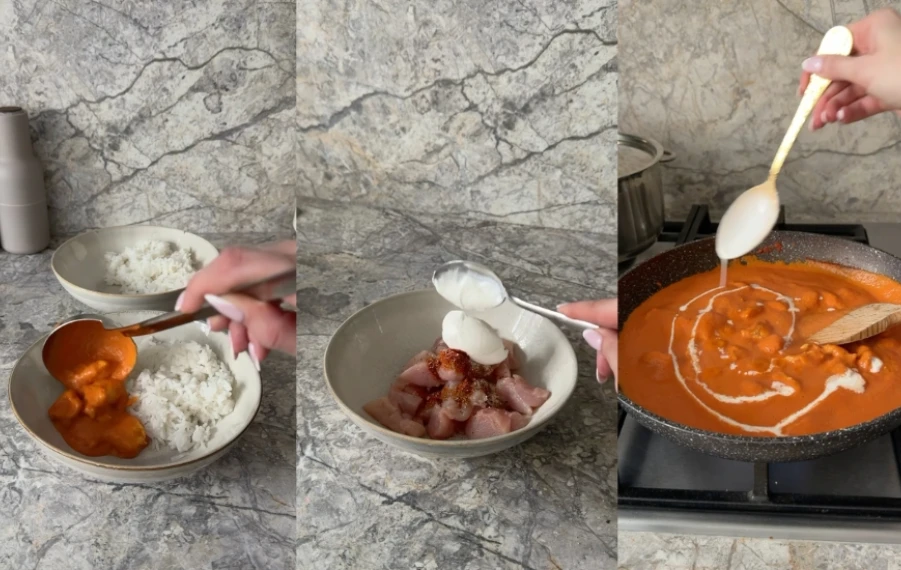 recept na butter chicken