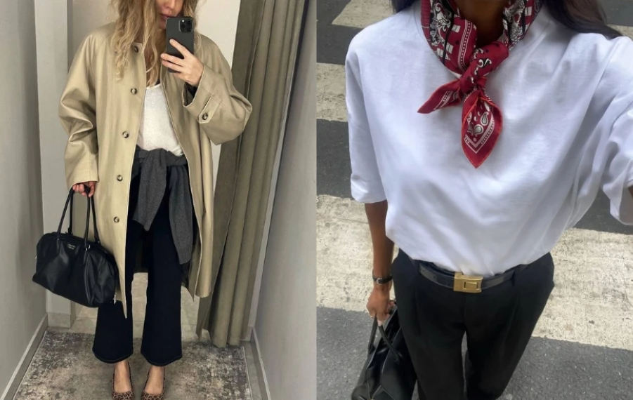 parížanky štýl kapsulový šatník outfit