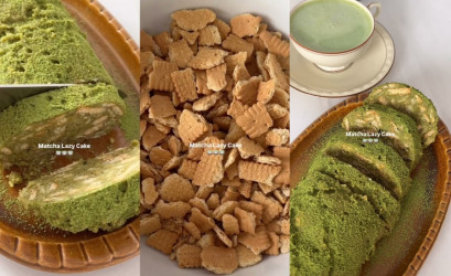 Rýchly nepečený koláč? Tento matcha dezert zo sušienok a bielej čokolády zaberie iba 15 minút!