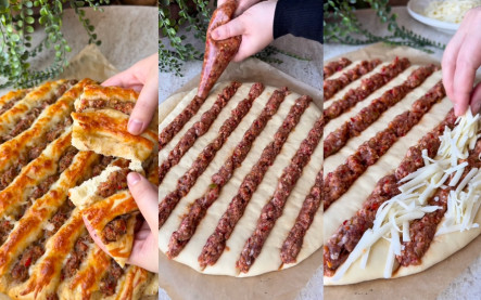 turecké pide s mletým mäsom: recept