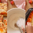 Marhuľový kysnutý koláč s posýpkou: Nadýchaný a šťavnatý recept na plech