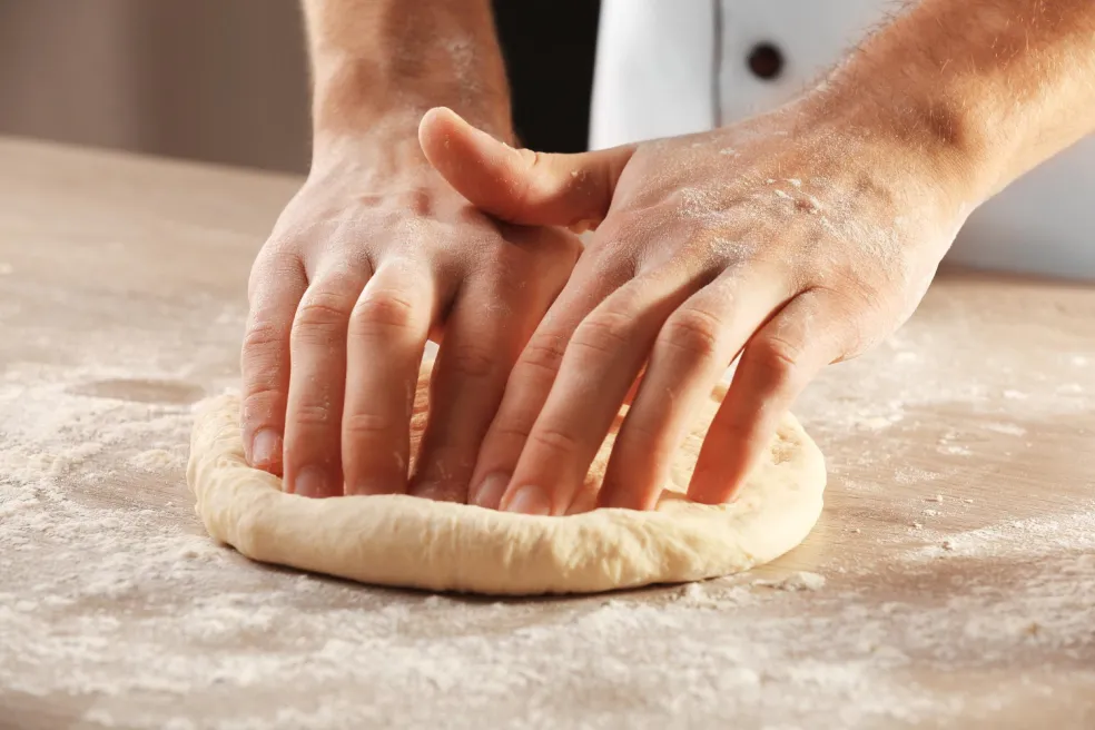 proteínové cesto na pizzu z gréckeho jogurtu
